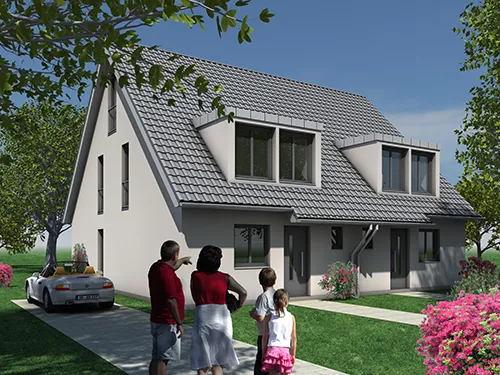 Visualisierung Doppelhaus