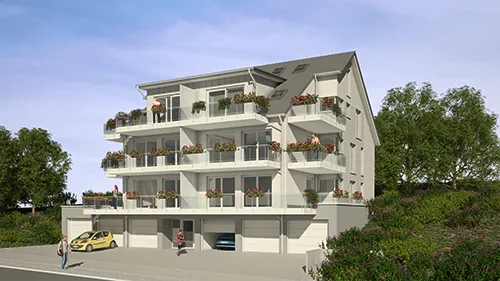 Visualisierung Mehrfamilienhaus