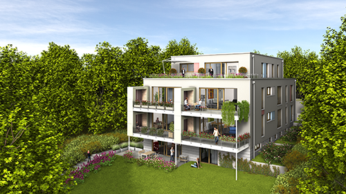 Visualisierung Mehrfamilienhaus